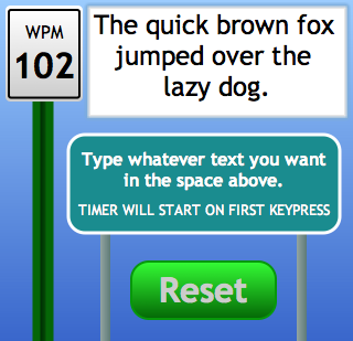 Words per Minute Screenshot